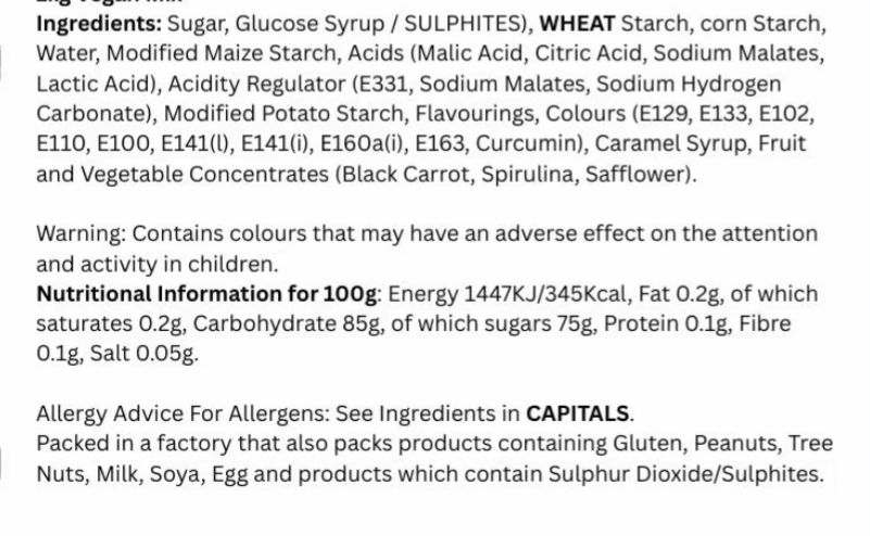 Vegan Fizzy Mix - 1KG