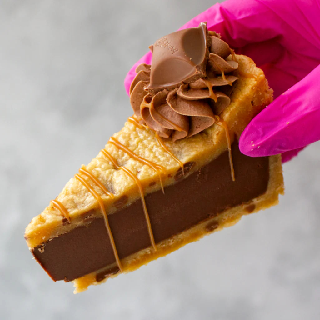 Caramel Cookie Pie Slice