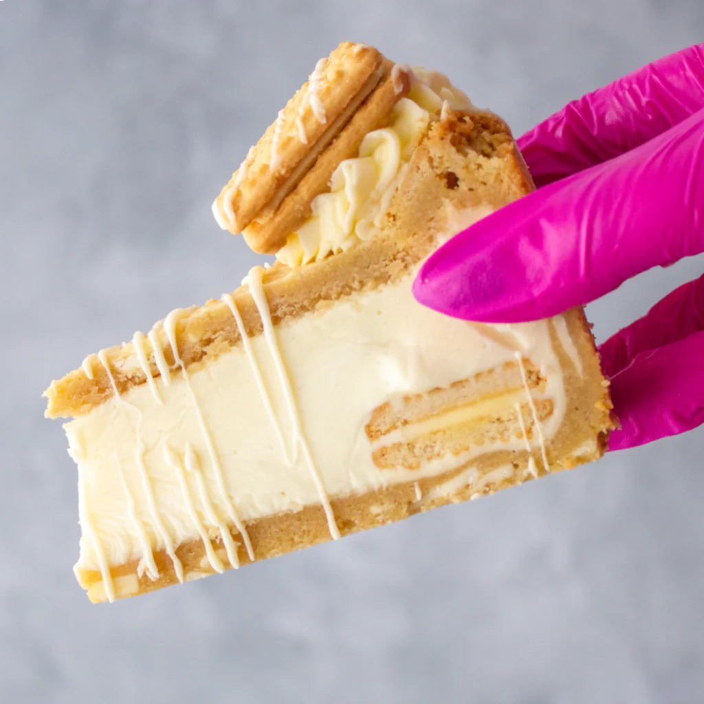 Custard Cream Cookie Pie Slice