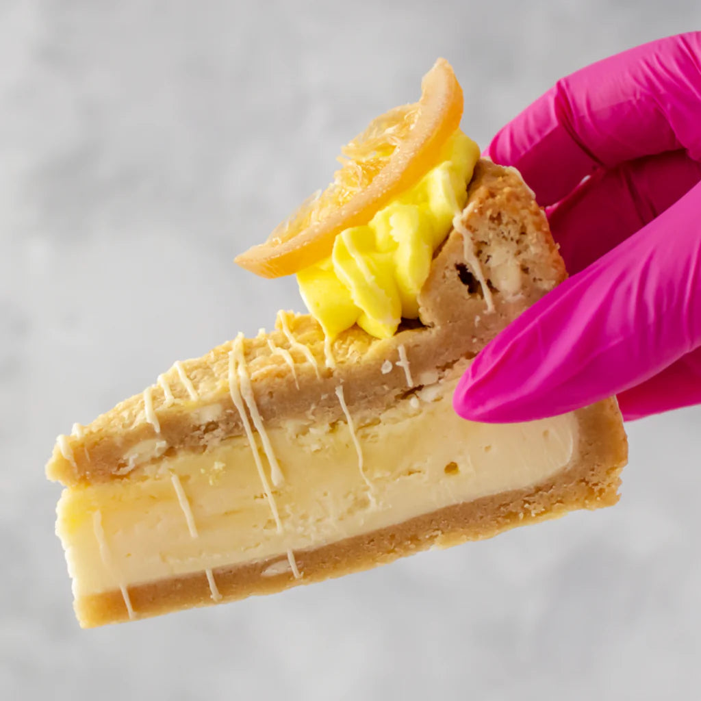White Chocolate & Lemon Cookie Pie Slice