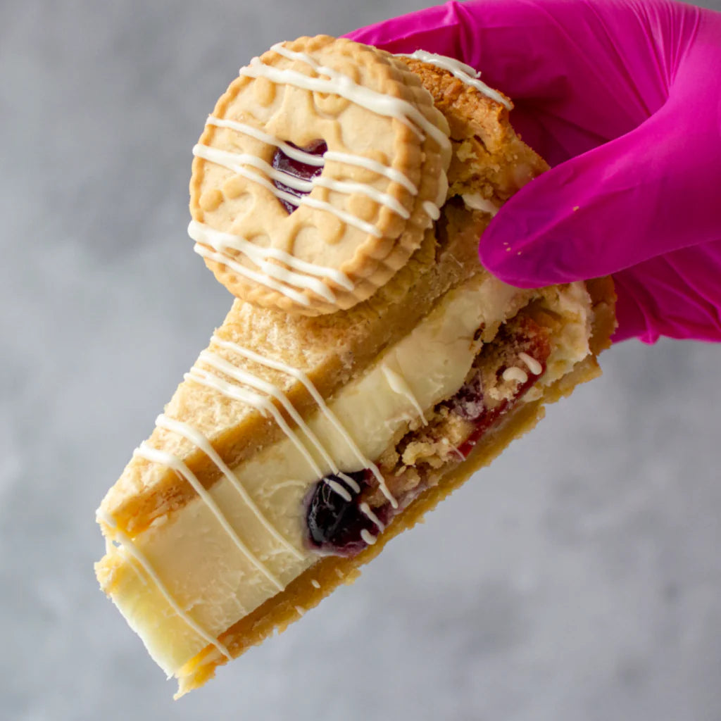 Jammie Dodger Cookie Pie Slice