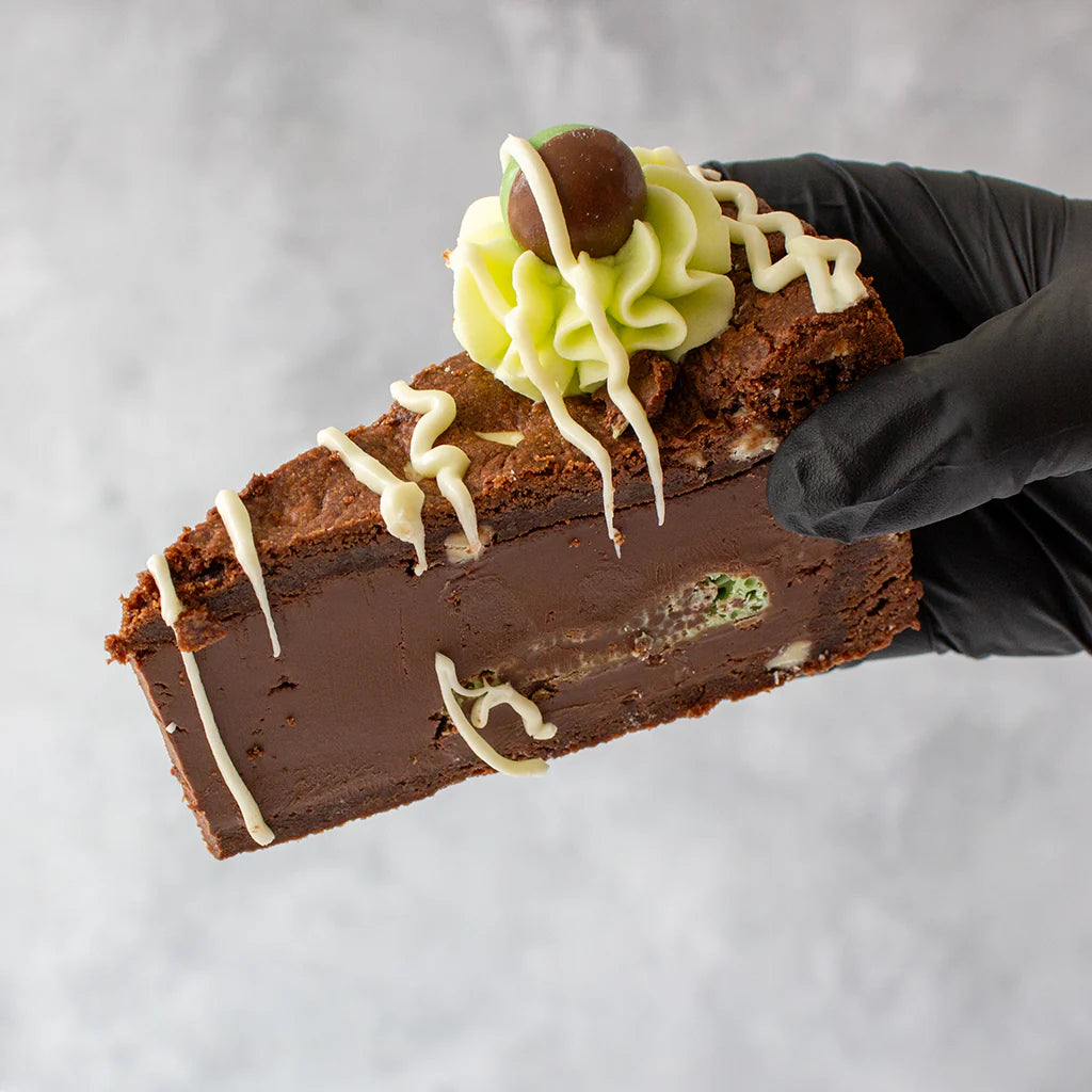 Mint Aero Cookie Pie Slice