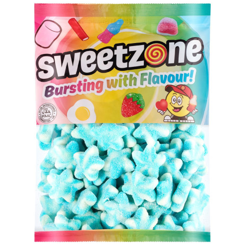 Sweetzone Fizzy Blue Stars 1Kg