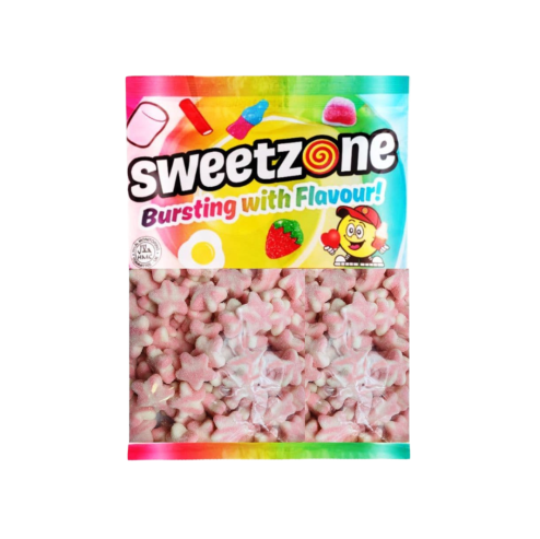 Sweetzone Fizzy Pink Stars 1Kg