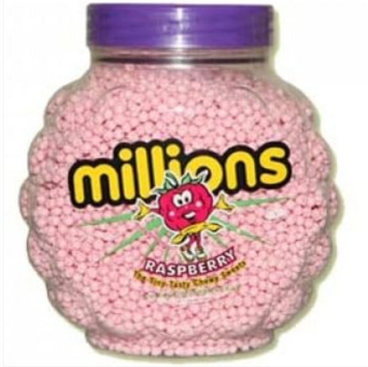 Millions Raspberry Jar 2.27kg
