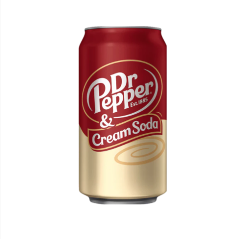 Dr Pepper Cream Soda Fizzy Drink Cans 12x355ml