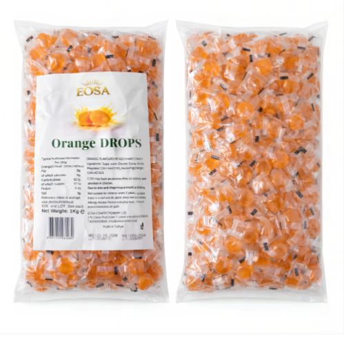 Hard Candy Orange Drops 1kg