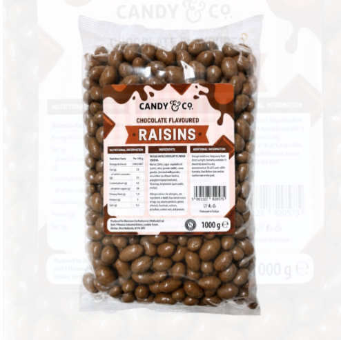Candy & Co Chocolate Coated Raisins 1kg