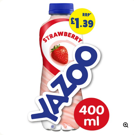 312502 Yazoo Strawberry Milk Drink 400ml