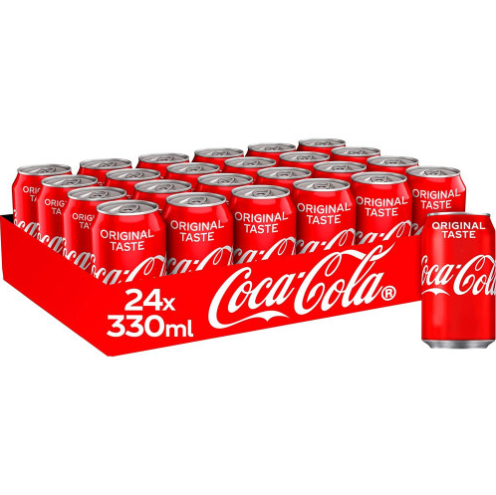 Coca Cola Drink Coke Cans Original Taste 24x330ml