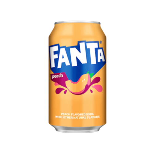 Fanta Peach Fizzy Drink Cans 12x355ml