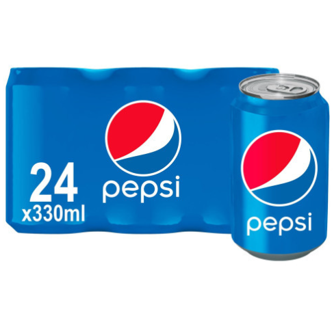 Pepsi Blue Orignal Cola Drink Cans 24x330ml