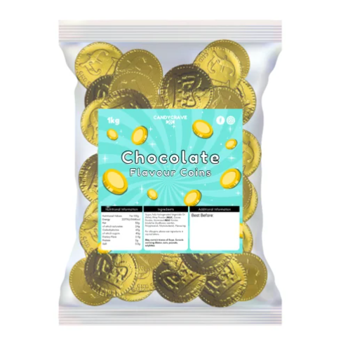 Candycrave Chocolate Flavour Gold Coins 1kg