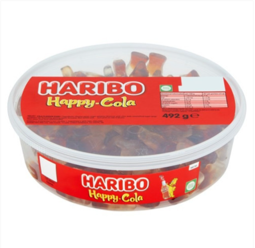 Haribo Happy Cola Tub 492g 120 Count