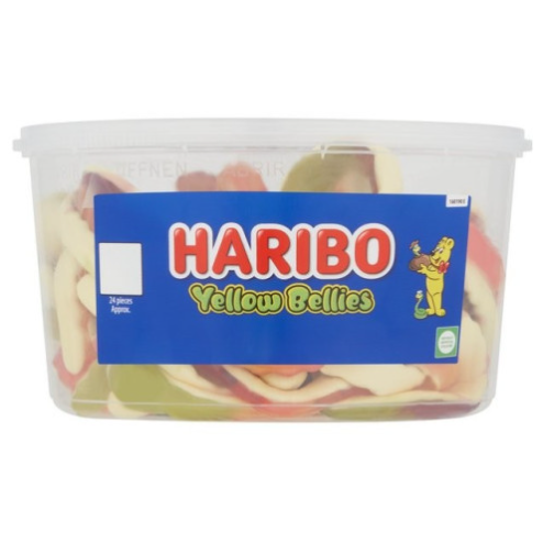 Haribo Yellow Belly Tub 768g 24 Count