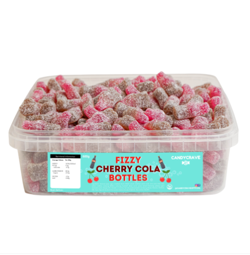 Candycrave Fizzy Cherry Cola Bottles tub 600g
