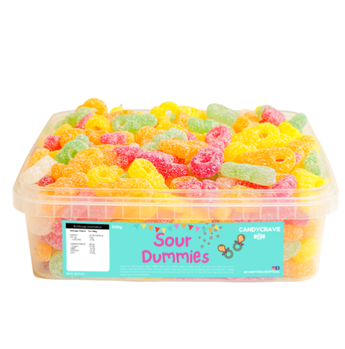 Candycrave sour dummies tub 600g