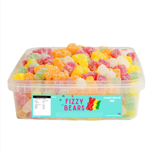 Candycrave fizzy bears tub 600g