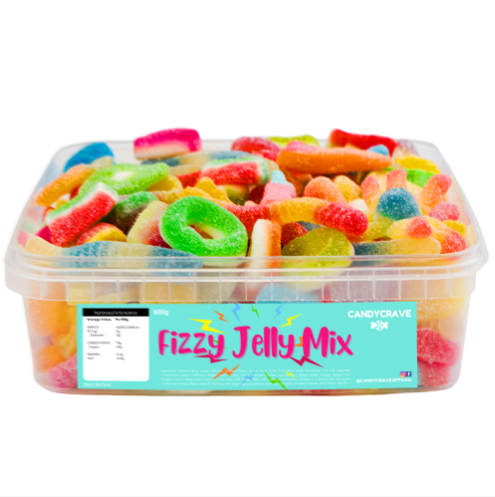 Candycrave fizzy jelly mix tub 600g