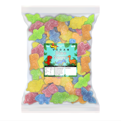 Candycrave vegan dino sours 2kg bag