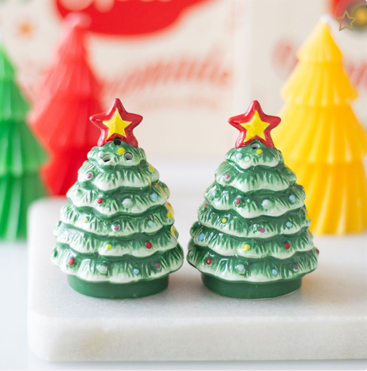 Nostalgic Christmas Trees Salt & Pepper Shakers